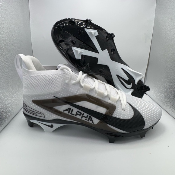 Nike Alpha Menace 4 Elite Football Cleats HF5107-101 White Men’s 11.5 Wide